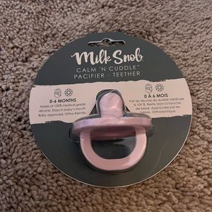 Milk Snob light pink pacifier-teether